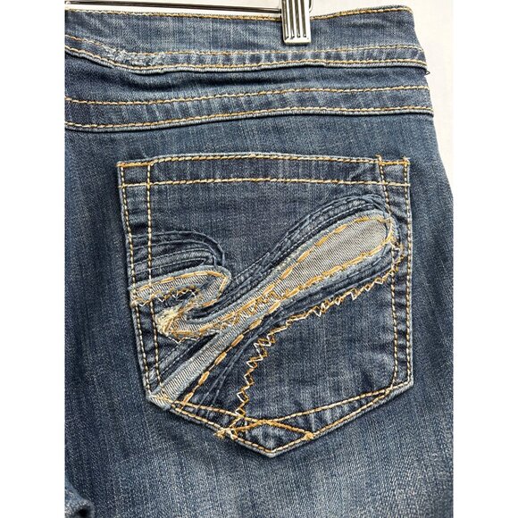 Stetson Hollywood Bootcut Jeans Womens Western Y2K Rodeo Country Glam Style 12 - Picture 9 of 12